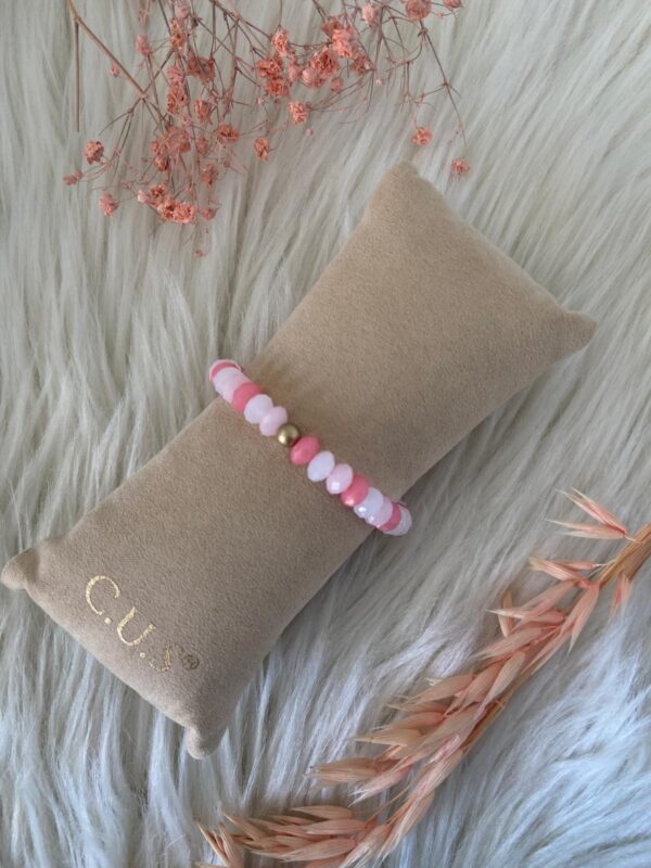 Armband Roze-Wit