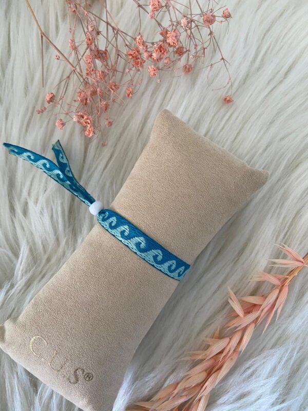 Lint Armband Golven Blauw