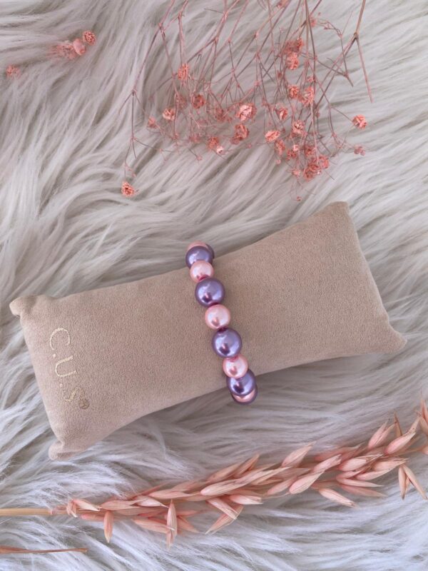 Parelarmband Roze-Paars